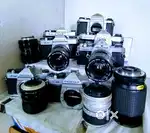 PENTAX K1000, ME Super, MX, SPOTMATIC SLR FILM CAMERAS & PENTAX LENSES