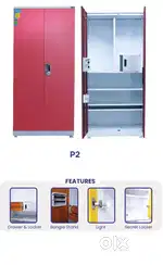 Metal almirah with 3 years warranty