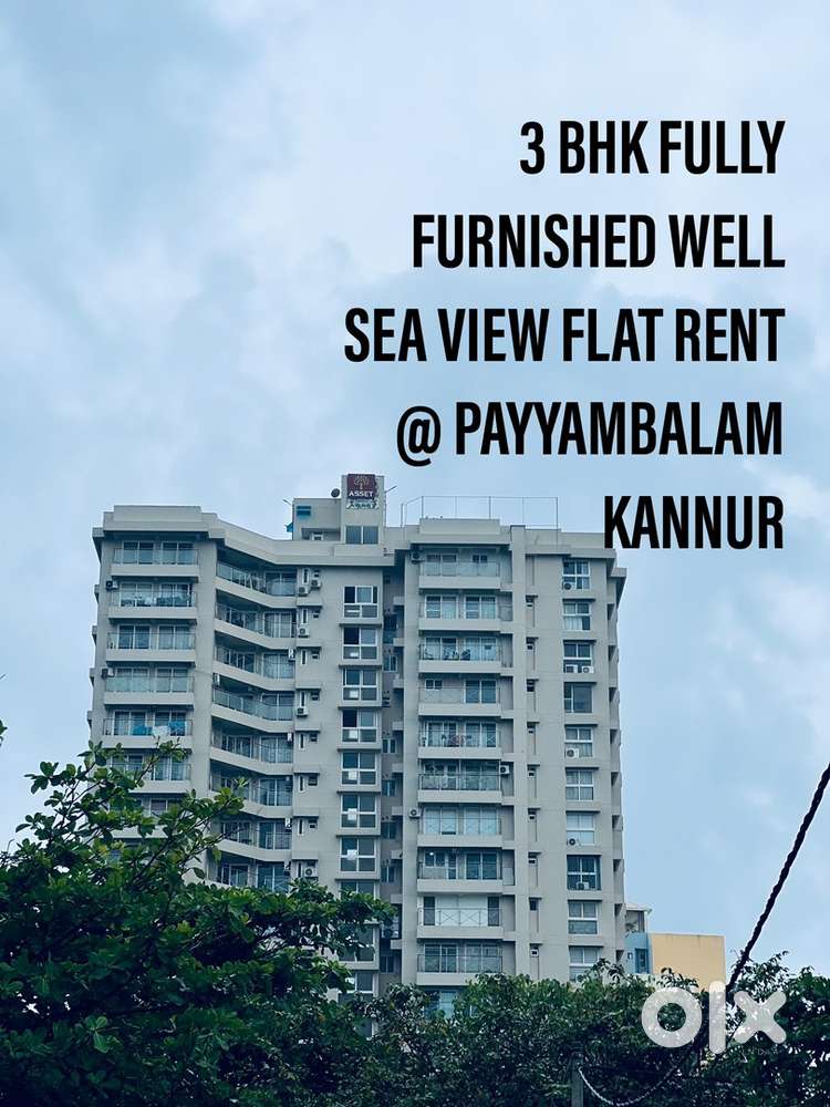 3 BHK FULLY FURNISHED SEA VIEW FLAT RENT @ PAYYAMBALAM,KANNUR