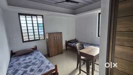 4 rooms (2 sharing per room) @5000 per person.Only Gents  allowed.