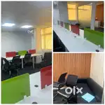 10 seater 1 cabin lockable office space available