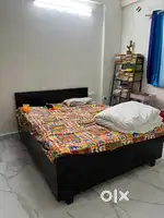 Bed with storage, sofa, cupboard