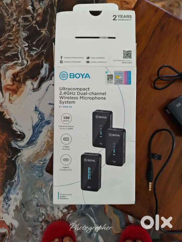 BOYA BY-XM6 S2 2.4GHz Dual Wireless Lavalier Microphone System