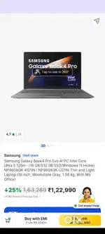 (Purchased 3 day ago)urgent fund issue Samsung Galaxy Book4 Pro Evo Al