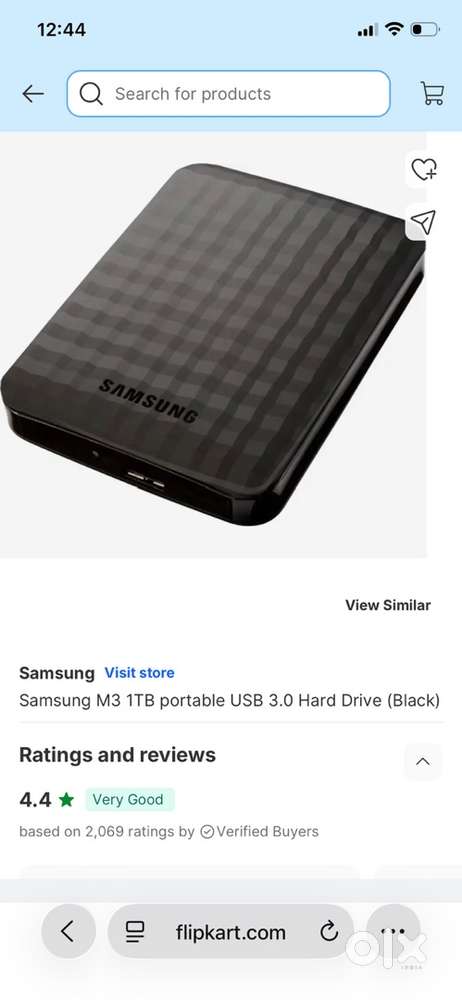 Samsung M3 1TB HDD external