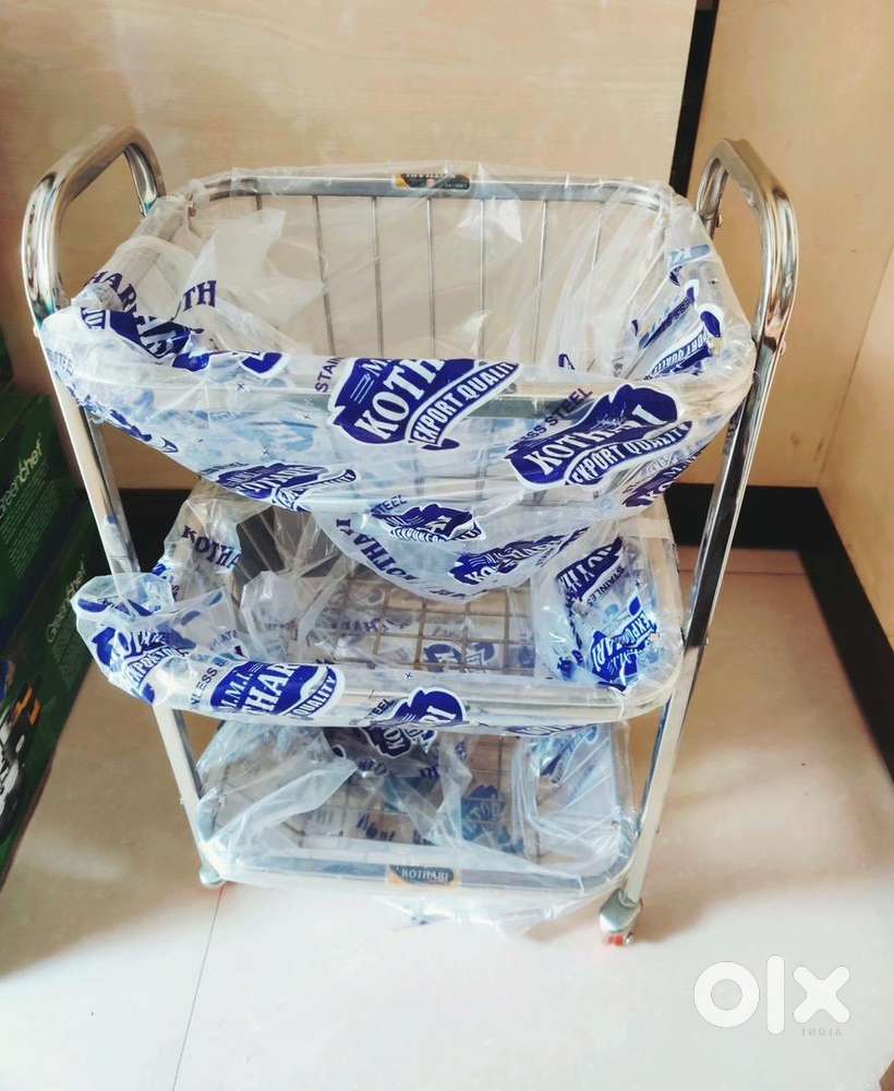 Brand New Premium Stainless Steel 3 Step Vegetable/Fruit Trolley