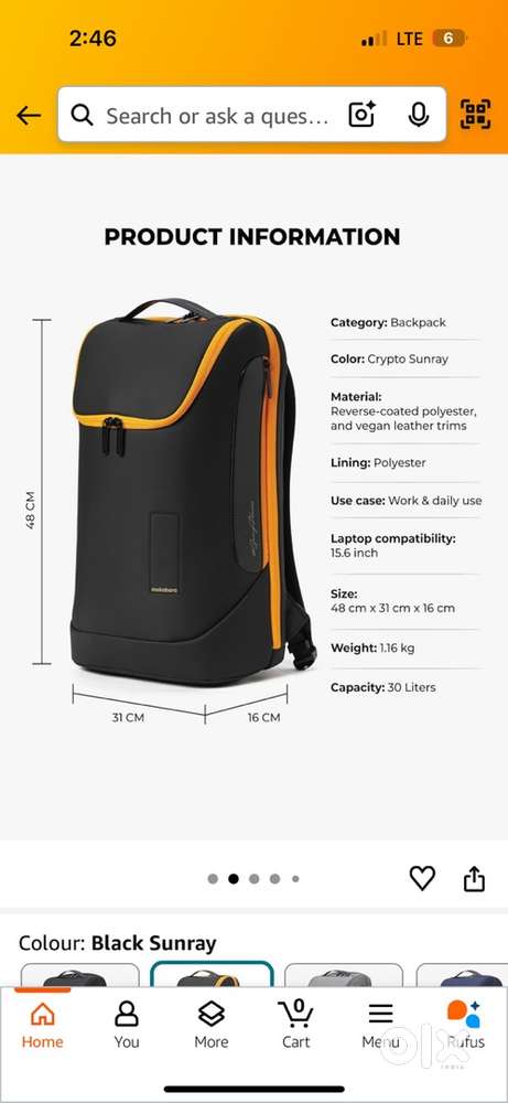 New and unused Mokobora bag for 4500