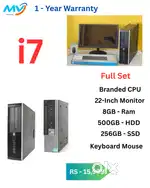1 Year Warranty  Branded FULL SET  CPU - i7 Process  Graphics