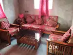 Selling sofa set along with center table