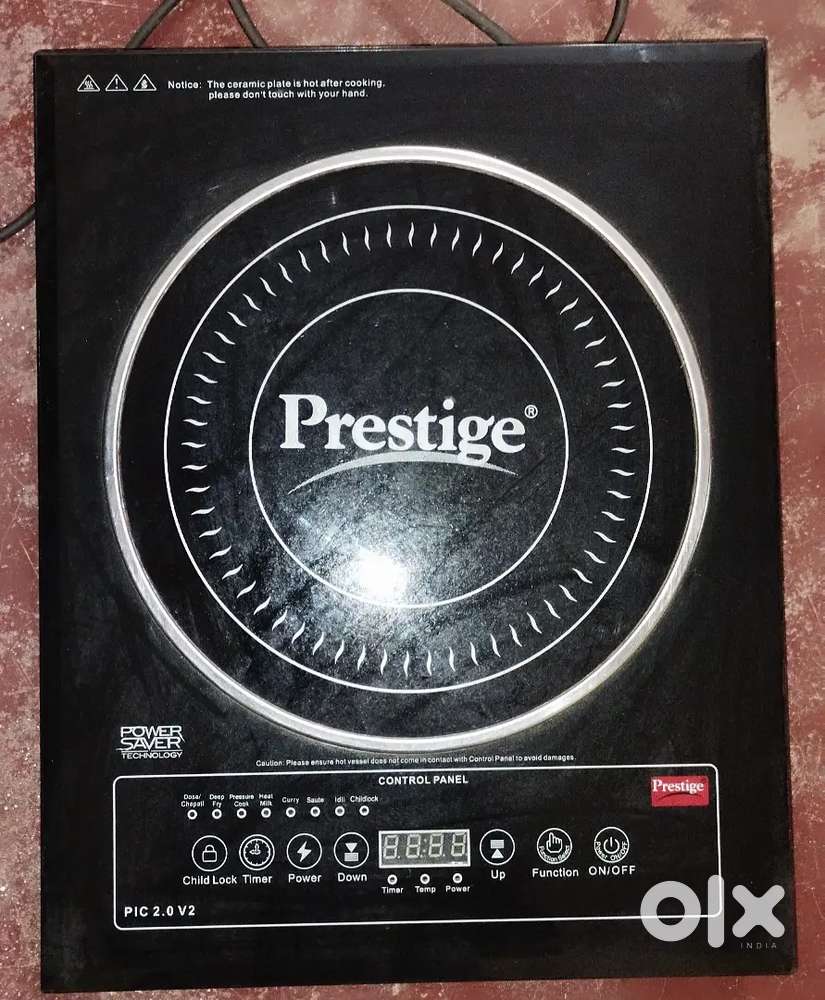 Prestige PIC 2.0 V2 2000-Watt Induction Cooktop with Touch Panel
