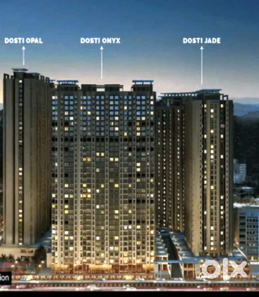 DOSTI OPAL 2BHK HEAVY DEPOSIT EMPTY FLAT MANTANCE FREE 1 YEAR