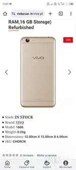 Vivi y53 selling ok