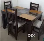 New luxury model 4 setar dainig table solid assam teak wood available