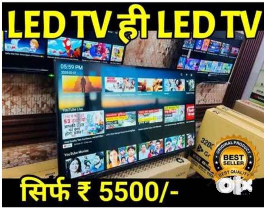 All size of Smart Full Hd 4 k LED TV with 3 years warranty