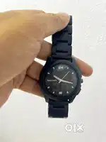 Fastrack premium watch for Men black bold Quartz analog watch