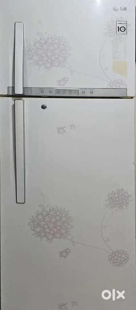 LG refrigerator gloss finish pristine white colour