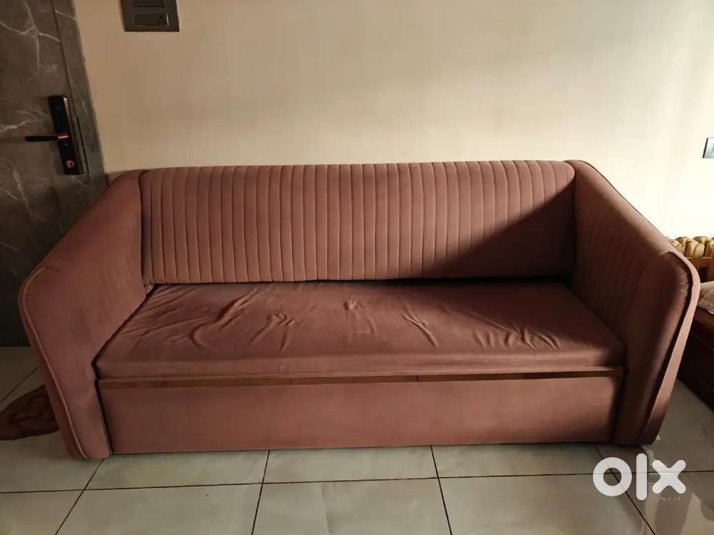 6ft × 6ft Sofa Cum Bed with Storage