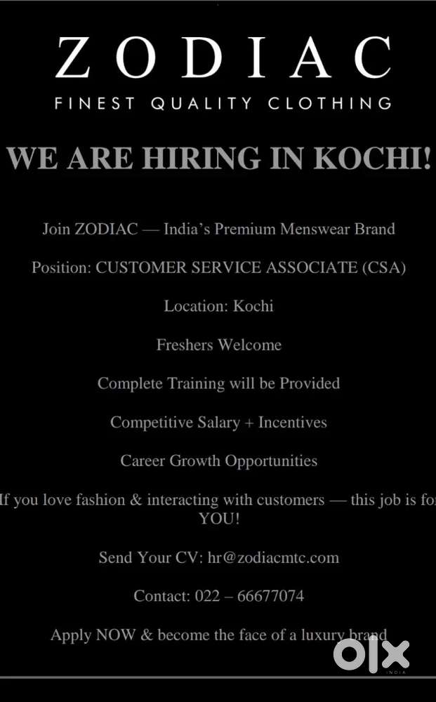 Customer service associate