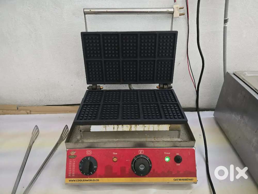 Waffle equipment, sandwich griller and pizza oven