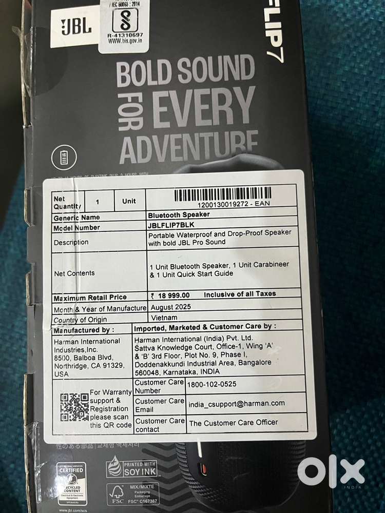 Brand new JBL Flip 7 with warranty