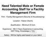 Need Accountant for a Security Firm