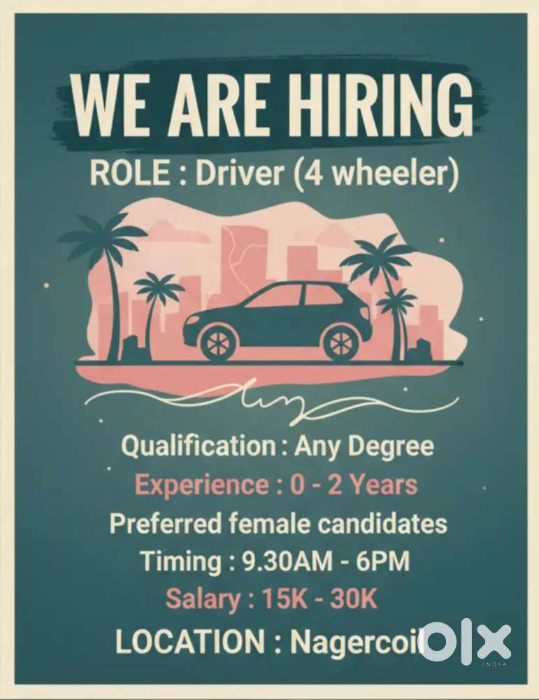 Driver 4 wheeler - Nagercoil