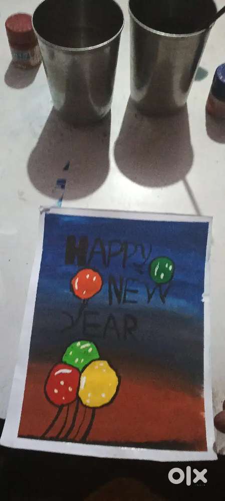 Happy New year drawing