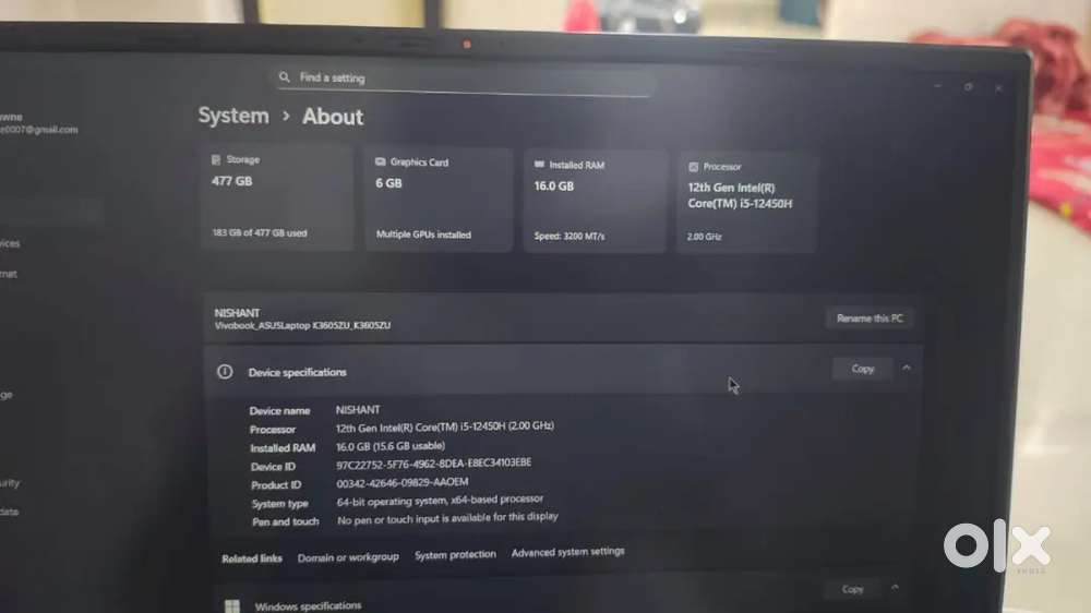 Asus vivobook 16x