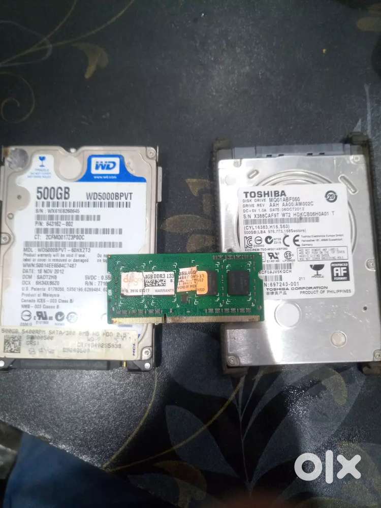 Hard disk and ram