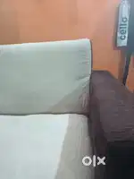 Brown cream one sofa hai ji 3 seater good conditon