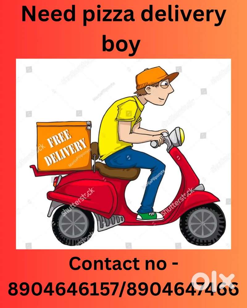 We are looking for pizza food delivery person ⁶