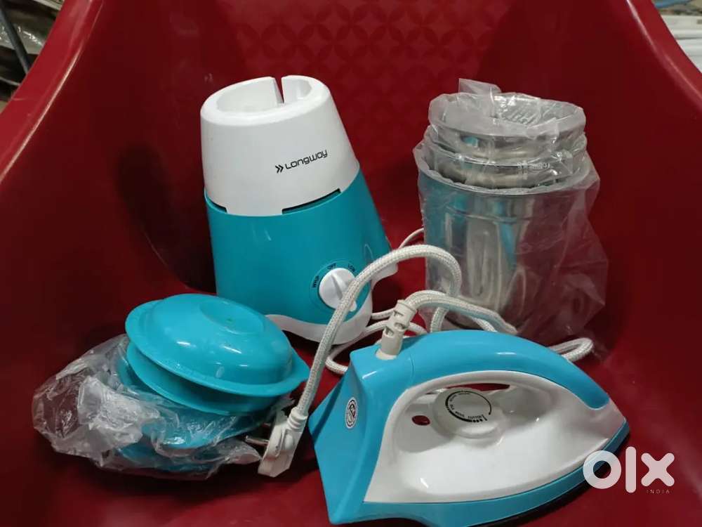 New longway mixer 3 jar and iron box lowest price 1,700