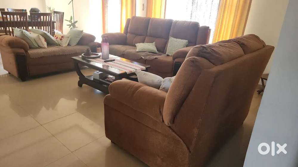 Sofa Set (3-Seater + 2-Seater + Divider) - 1st Owner - Best Condition
