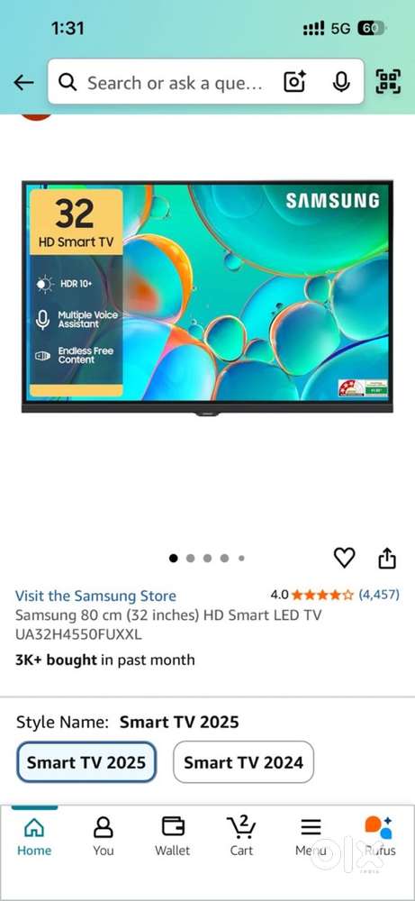 Samsung new 32 inc LED TV