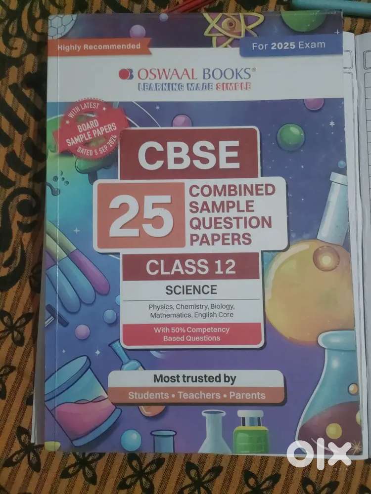 CBSE 25 combined sample paper questions paper class 12 science