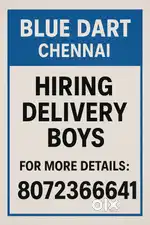 Courier Delivery with Blue Dart in Velachery .