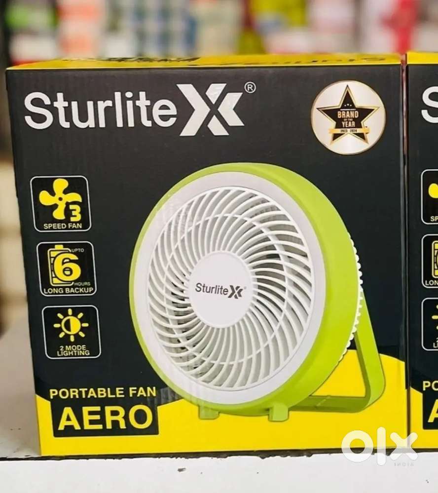 (New Pack) Sturlite Mini Portable Fan 6 hrs of Backup