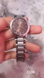 Sonata Classic Quartz Analog Grey Dial Silver Stainless steel watch