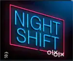 Night shift job 
Male female staff required 
Who can speak english