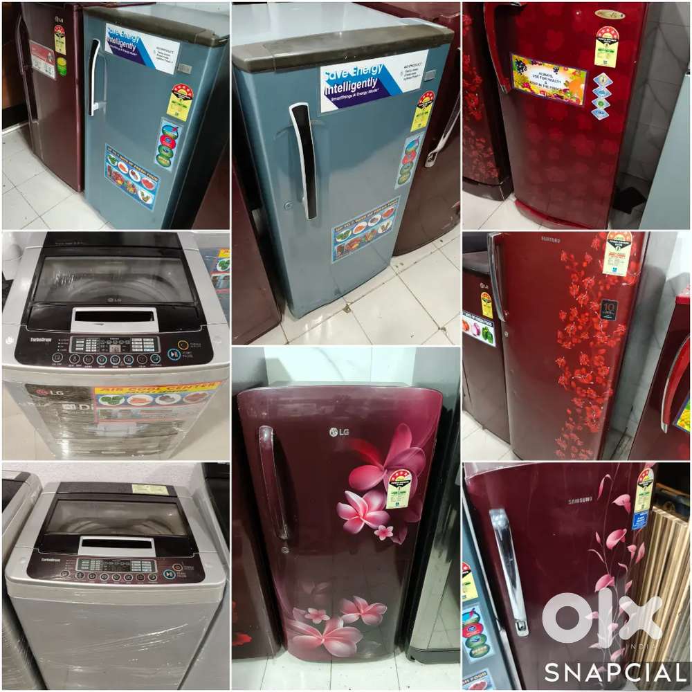 £ 5 £ YEAR'S WARRANTY { FRIDGE } WASHING MACHINE { AC AVAILABLE }