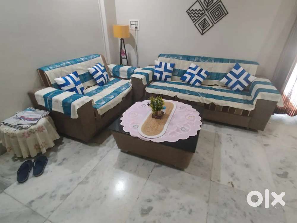 Living Room Sofa Glass Centre table set