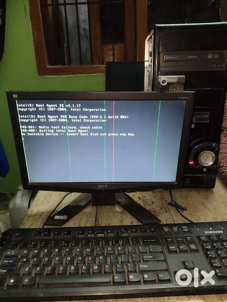 Monitor and cpu for sale