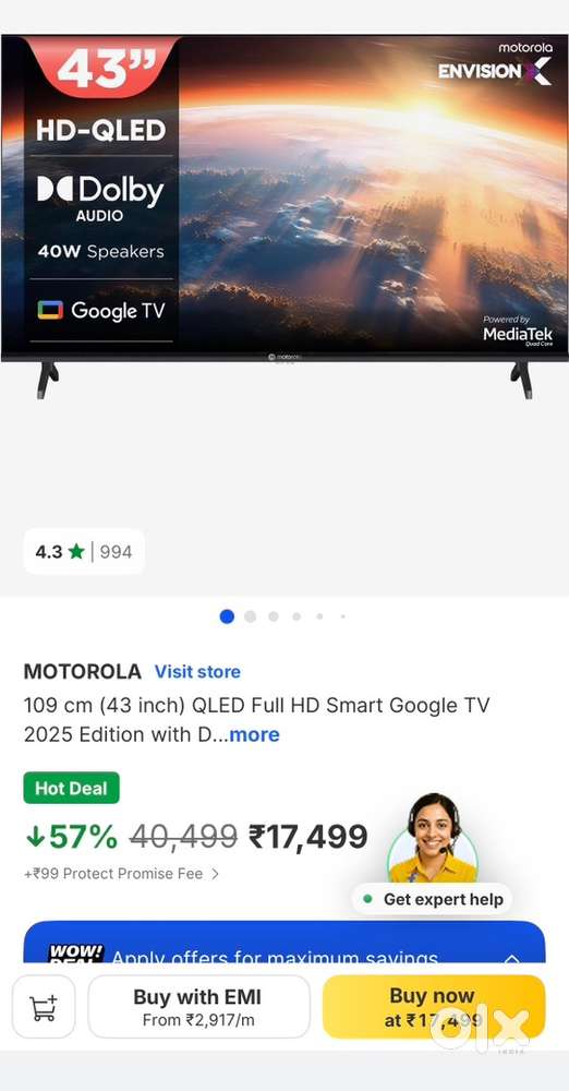 Motorola TV 43 inch