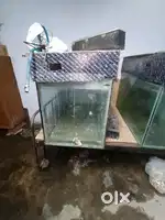 Fish tank 10mm thick glass 4 ft length 2.5ft height and  filters