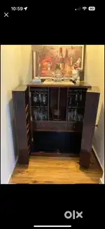 Solid Shisham wood antique Jodhpuri bar