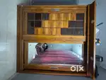 Premium Wooden Sliding Door Wardrobe with Mirror – Excellent Condition
