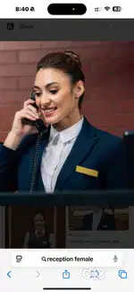Female receptionist