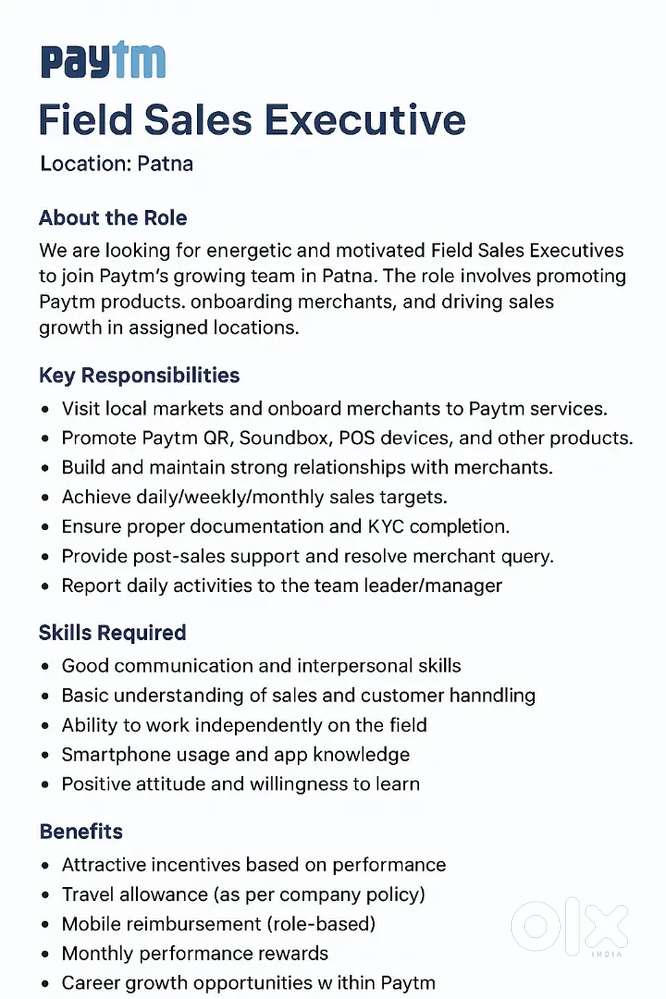 Field Sales Executive