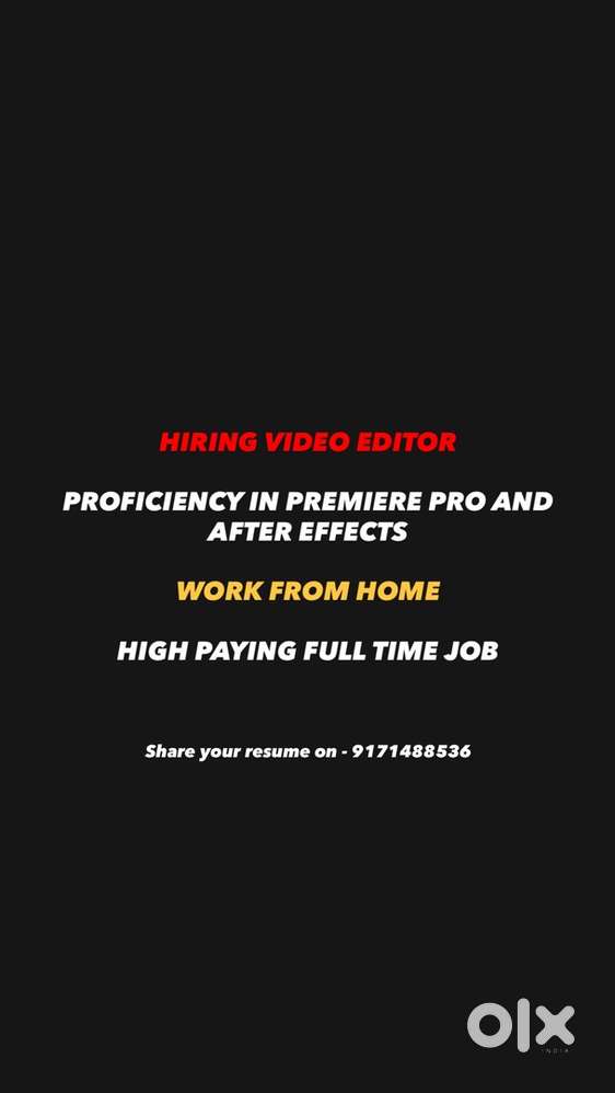 I need a video editor immediately