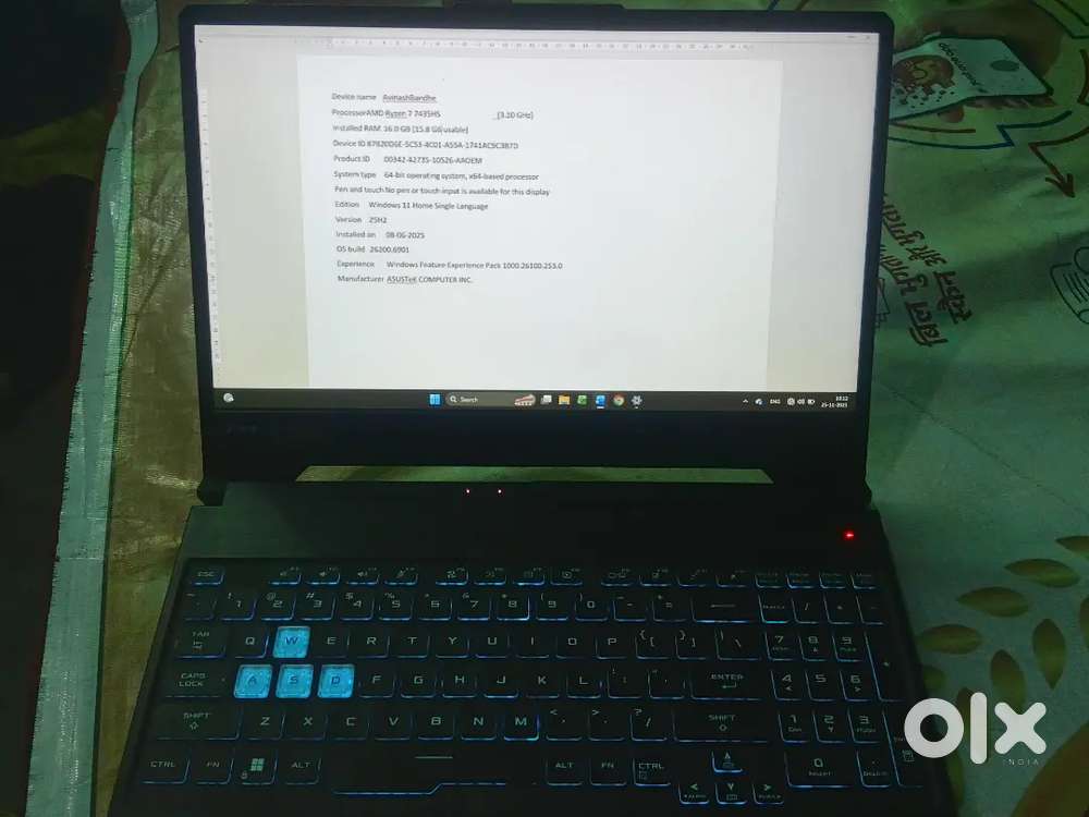 Asus A15 AMD Ryzen 7 7435HS